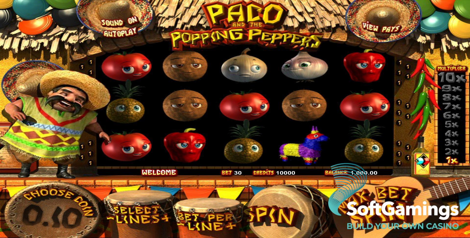 Играть в игровой автомат Пако и перчики Играть в игровой автомат Пако и перчики